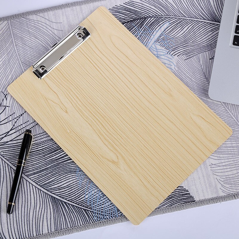 A4 træ menu papirklip bord tegn plakat holder filer dokument menu papir clipboard skriveplade clip klemmappe