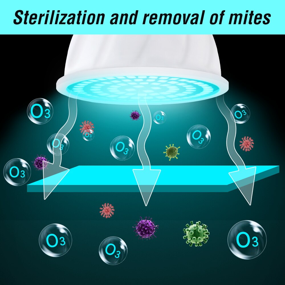 E27 E14 UV Desinfection Lamp LED Sterilizer Lamp MR16 LED UVC Germicidal Bulb GU10 Ultraviolet Light 48 60 80LEDs B22 UV Lamp