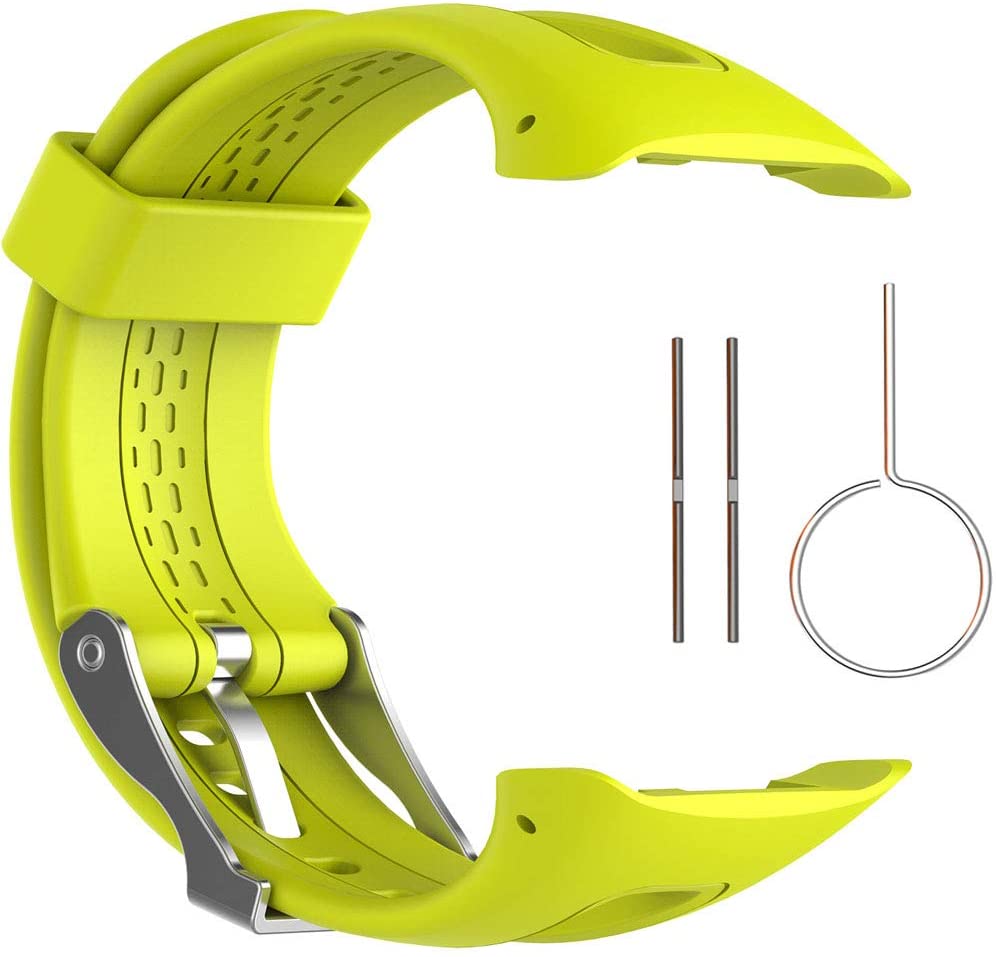 Bracelet de rechange en Silicone souple pour montre Garmin Forerunner, GPS, 10 15: Green / S size