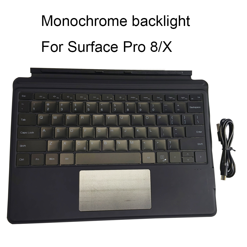 Voor Surface Go1/2/3 Oppervlak Pro3/4/5/6/7/7 + Surface Pro8/X Bluetooth-Compatibel Keyboard Backlit Trackpad Wireless: CAMEL