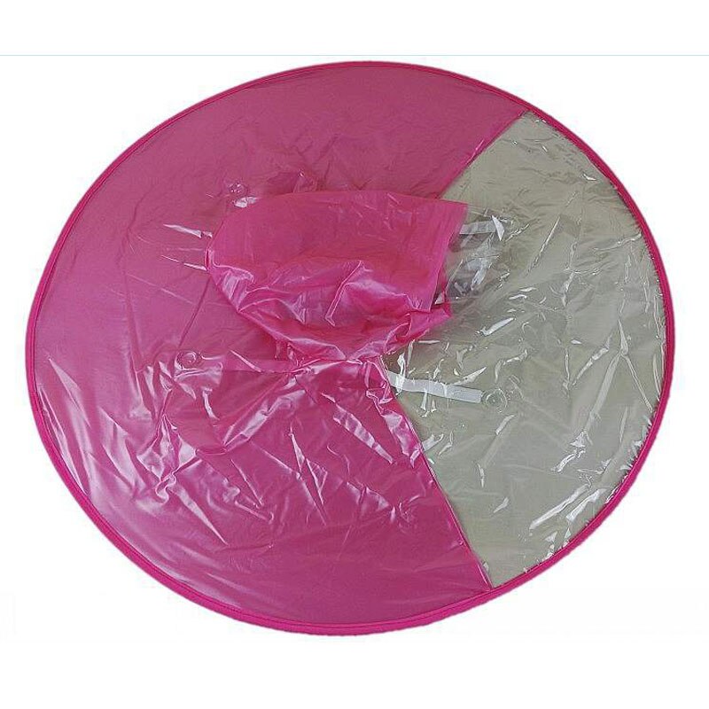 Casquette de randonnée enfants en plastique | Mignon chapeau de pluie, casquette en plastique Transparent pour enfants, couvre-chef imperméable parapluie: Red