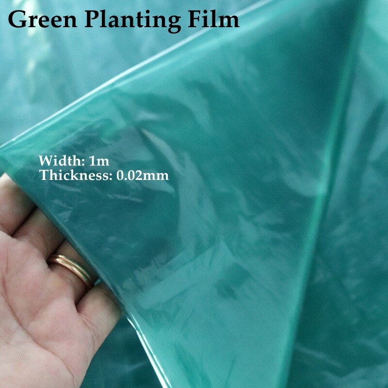 1m bredde :1m 1.2m 2m grøn film vegetabilsk ingefær plantning barkflis film landbrug drivhus film unge planter beskyttelsesark: Bredde 1 meter