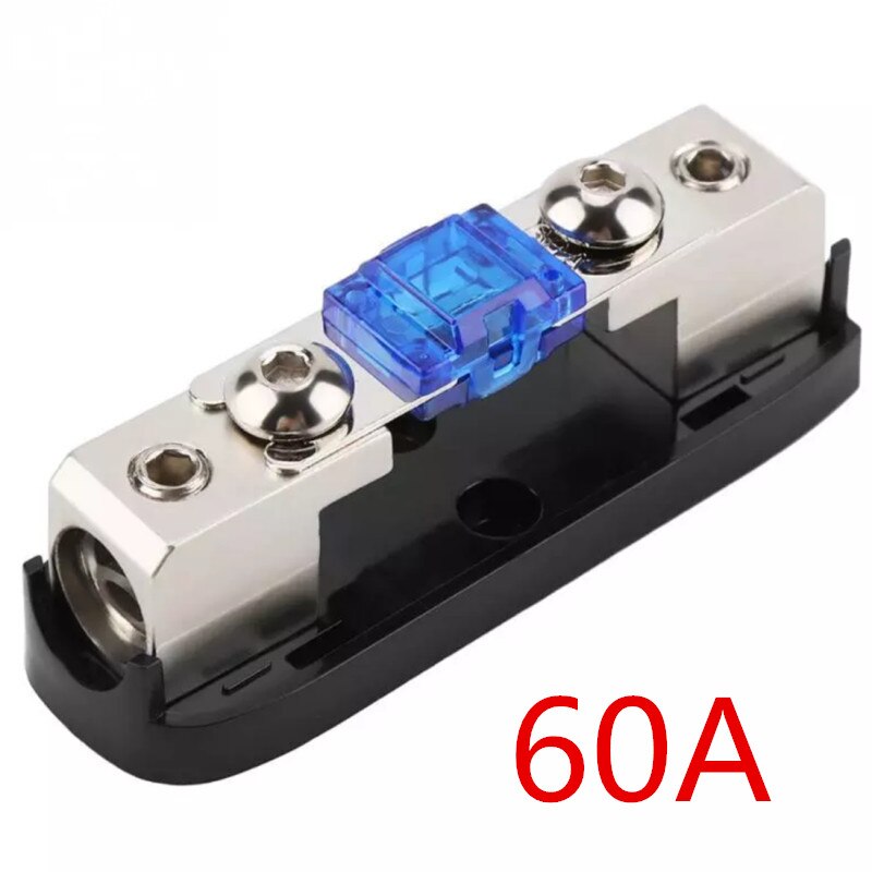 Portafusibles de potencia para Audio de coche, caja de fusibles para coche, 30-150A, Audio estéreo, unidireccional, bloque de distribución de energía: Morado