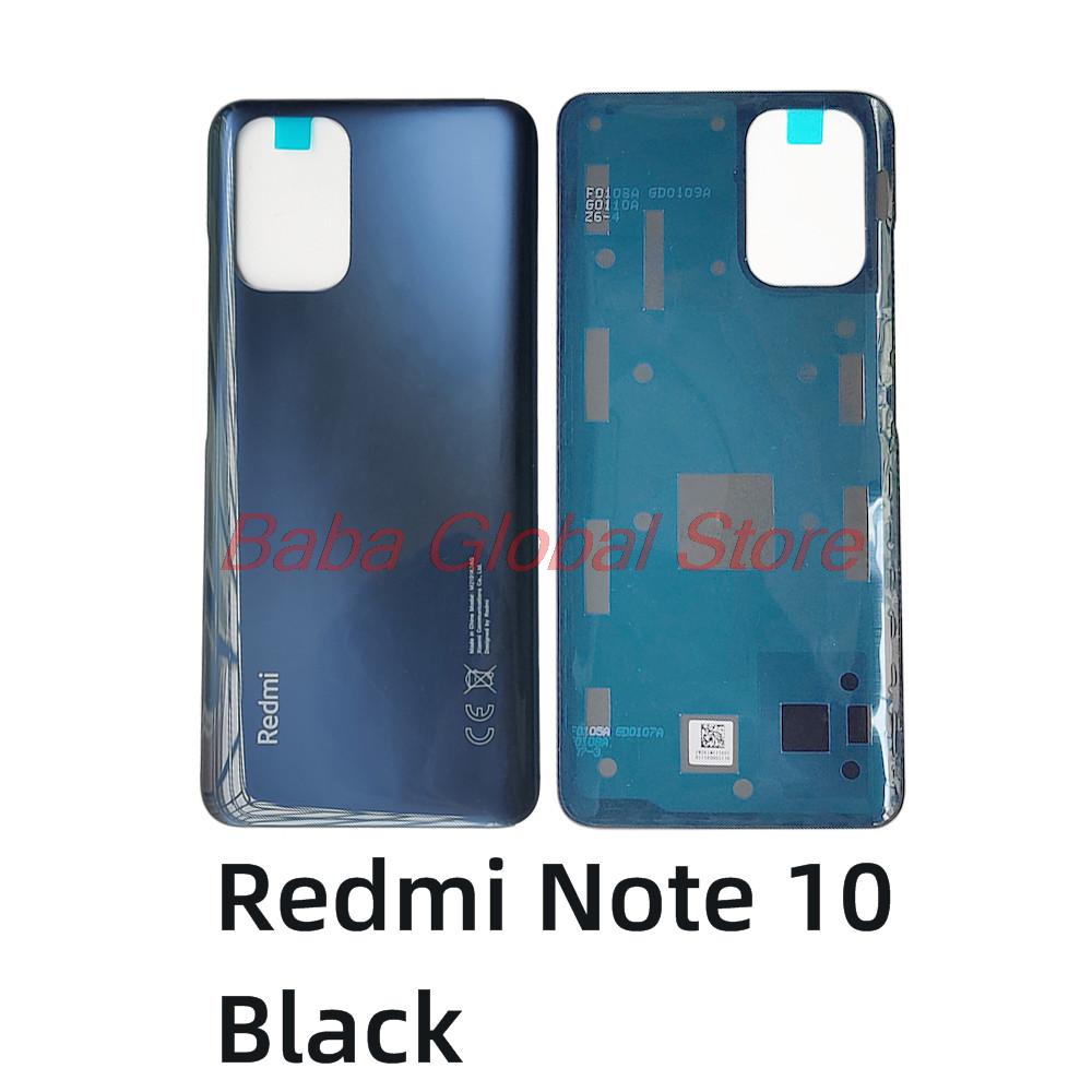 Riparazione custodia originale per Xiaomi Redmi Note 10 Cover posteriore + cornice centrale + pulsante Volume + obiettivo in vetro della fotocamera + vassoio Sim