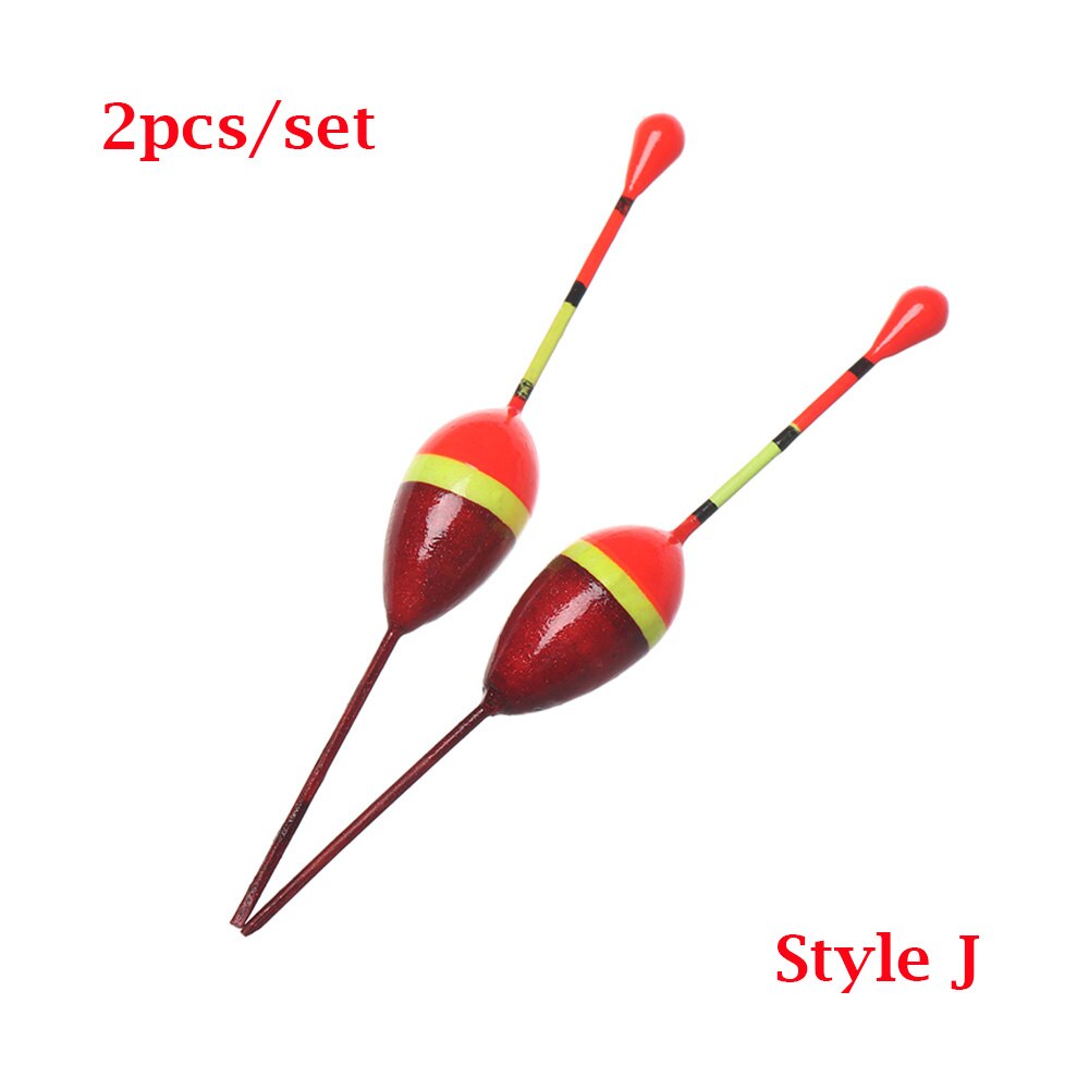 2pz 8.5/9/11/12 centimetri di Luce Bastone Galleggianti Del Ghiaccio adescare di Pesca Galleggianti Bobber Formati Assortiti pesca Fluttuano Schiuma boa Accessorio: stile J