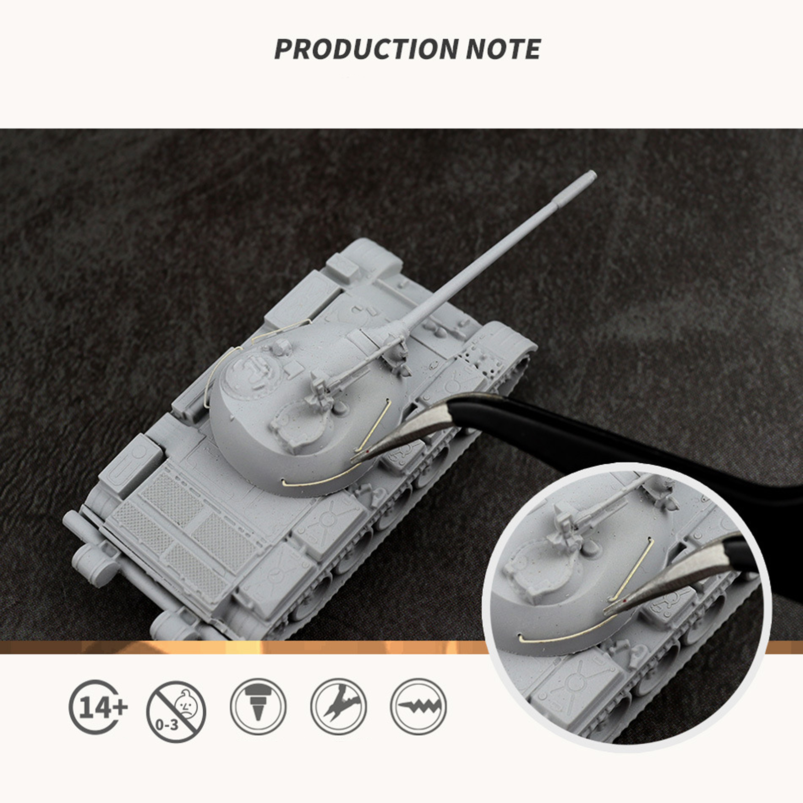 1: 144 Kids Educational Toy Simulation Tank Model Miniature Tank Mini Tank