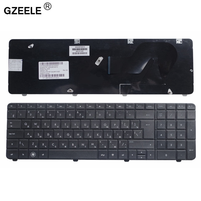 GZEELE Russian Laptop keyboard FOR HP CQ72 G72 RU LAYOUT Black replace notebook keyboards