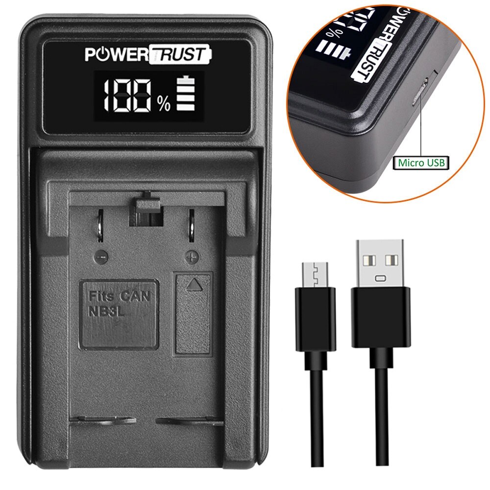 NB-3L + USB Charger for Canon NB-3L, Canon PowerShot SD10,SD20,SD100,SD110,SD500,SD550,Digital IXUS 750 IXUS i IXUS, IXY 30 30a: 1x Charger