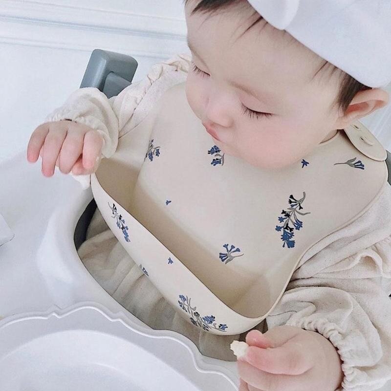 Ins Stijl Print Baby Slabbetjes Babyvoeding Stuff Leuke Patroon Kids Meisje Jongen Peuter Waterdichte Zachte Siliconen Verstelbare Kinderen Bib