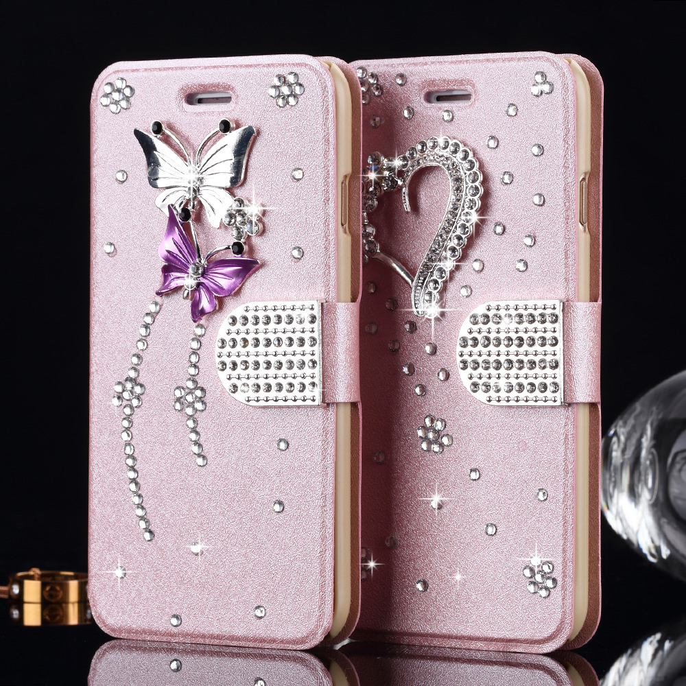 Pepmune Luxury Diamond Wallet Flip Case For Huawei P30 Pro P20 Lite Girl Bling Glitter Leather Cover For Huawei Mate 20 Pro Capa