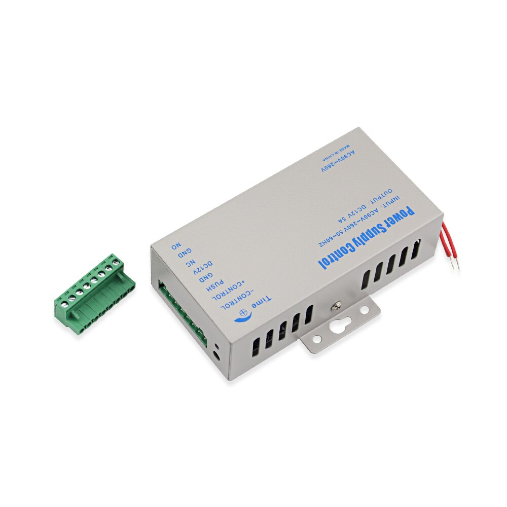 DC12V/5A AC110-260 Access Control Power Supply Controller NC NO COM Output for Video Intercom System Door Electric Locks Remote