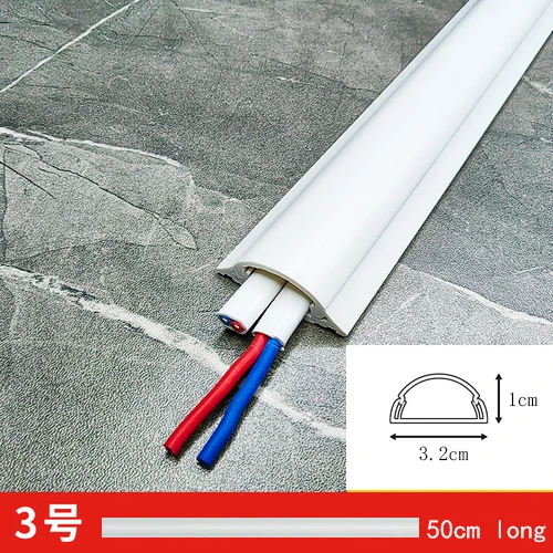 50 cm Kabelversteck, TV-Kabelversteck, Zauberstab-einstellen, Kabel-Concealer, Kabelabdeckung, Wandkabelmanagement, Kabelabdeckungen für wandmontierte Fernseher: Orange Gelb