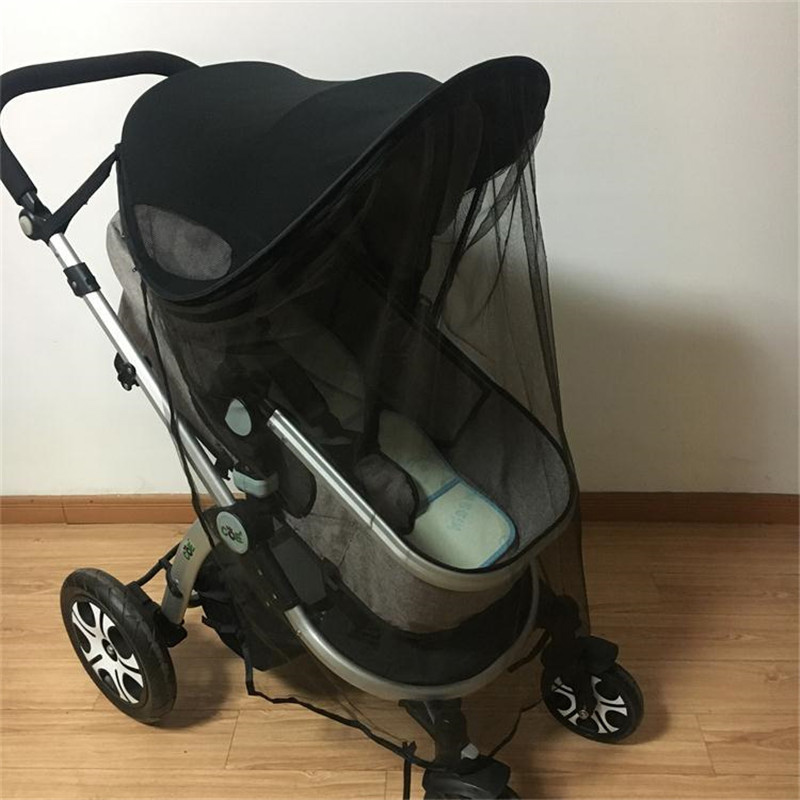 Barnvagn solskydd vagn solskydd himmelskydd för barnvagnar barnvagn vagn barnvagn keps huva barnvagn tillbehör: Svart c