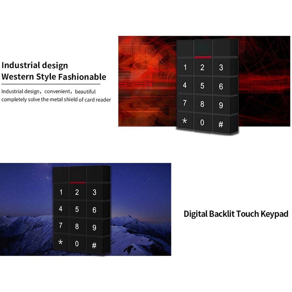Standalone Access Controller RFID Access Control Keypad digital panel Card Reader support 125KHZ RFID 13.56MHZ Door Lock System