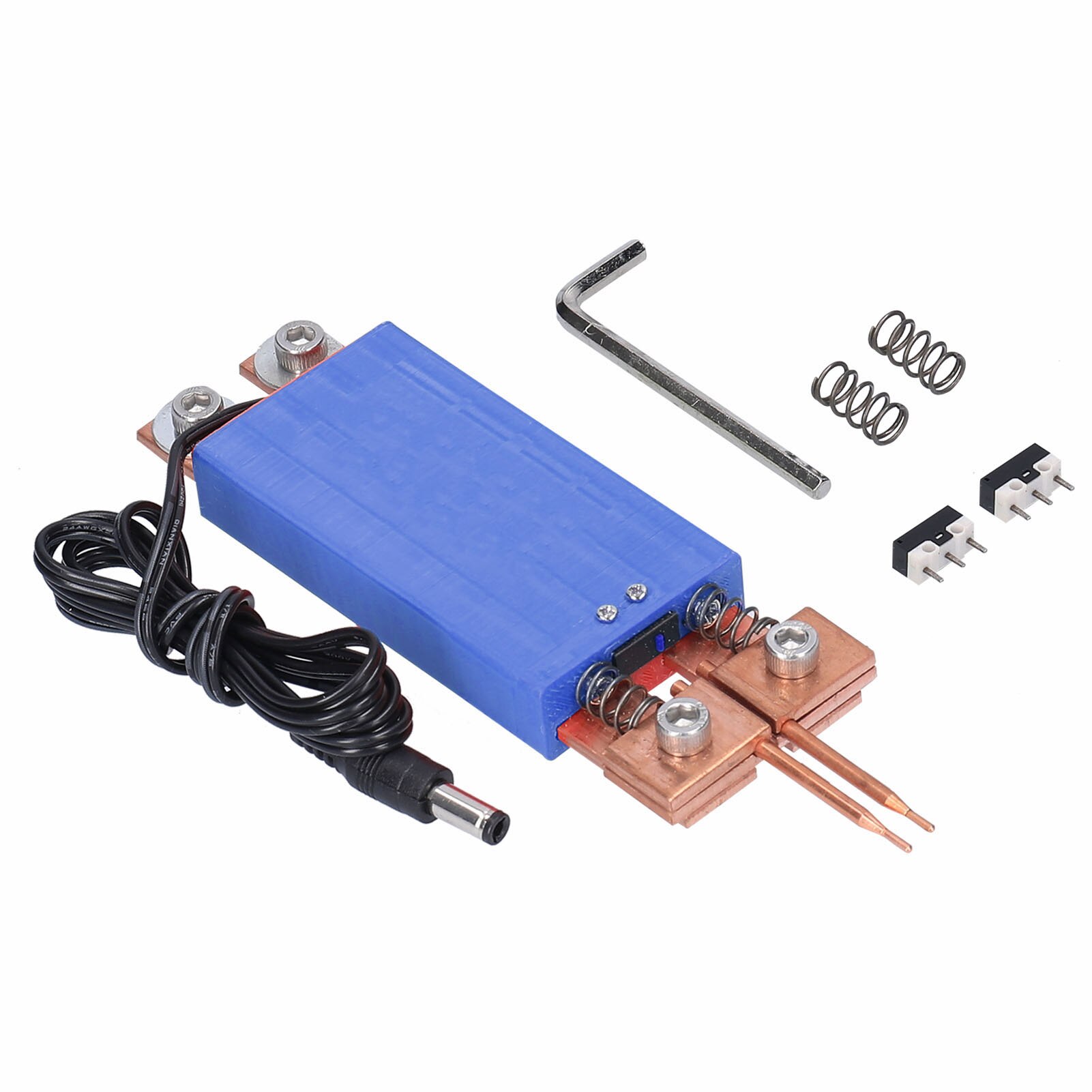 DIY maszyna robić zgrzewania punktowego spawanie 18650 bateria ręczna zgrzewarka punktowa automatyczny wyzwalacz wbudowany przełącznik zgrzewarka punktowa: niebieski