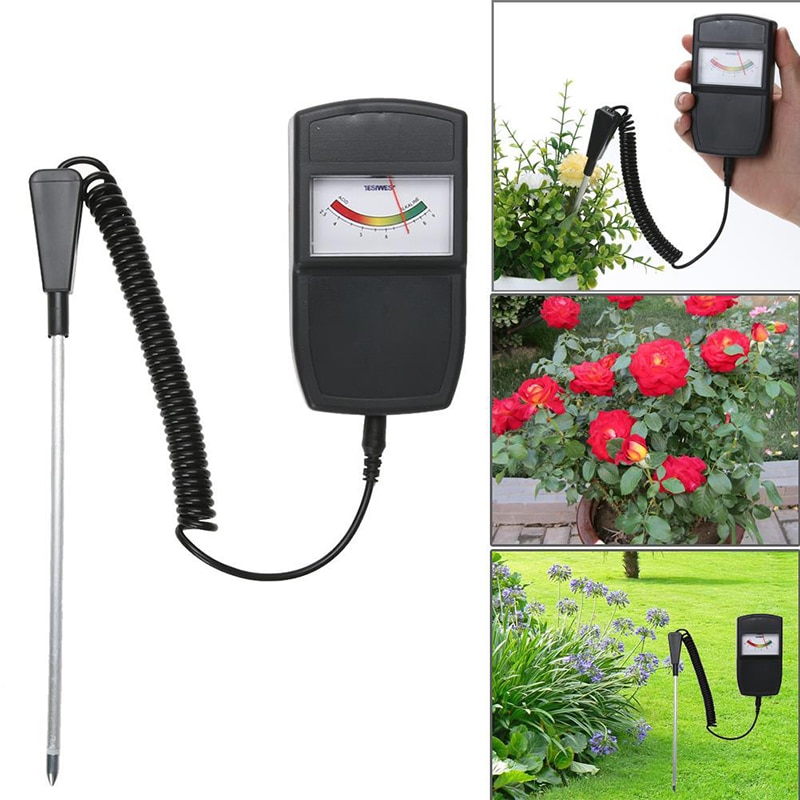 2.5 -10.0 Bodem Ph Meter Niveau Tester Voor Planten Gewassen Bloemen Plantaardige Zuurgraad Vocht Ph Meting Grote Scherm Solar aangedreven