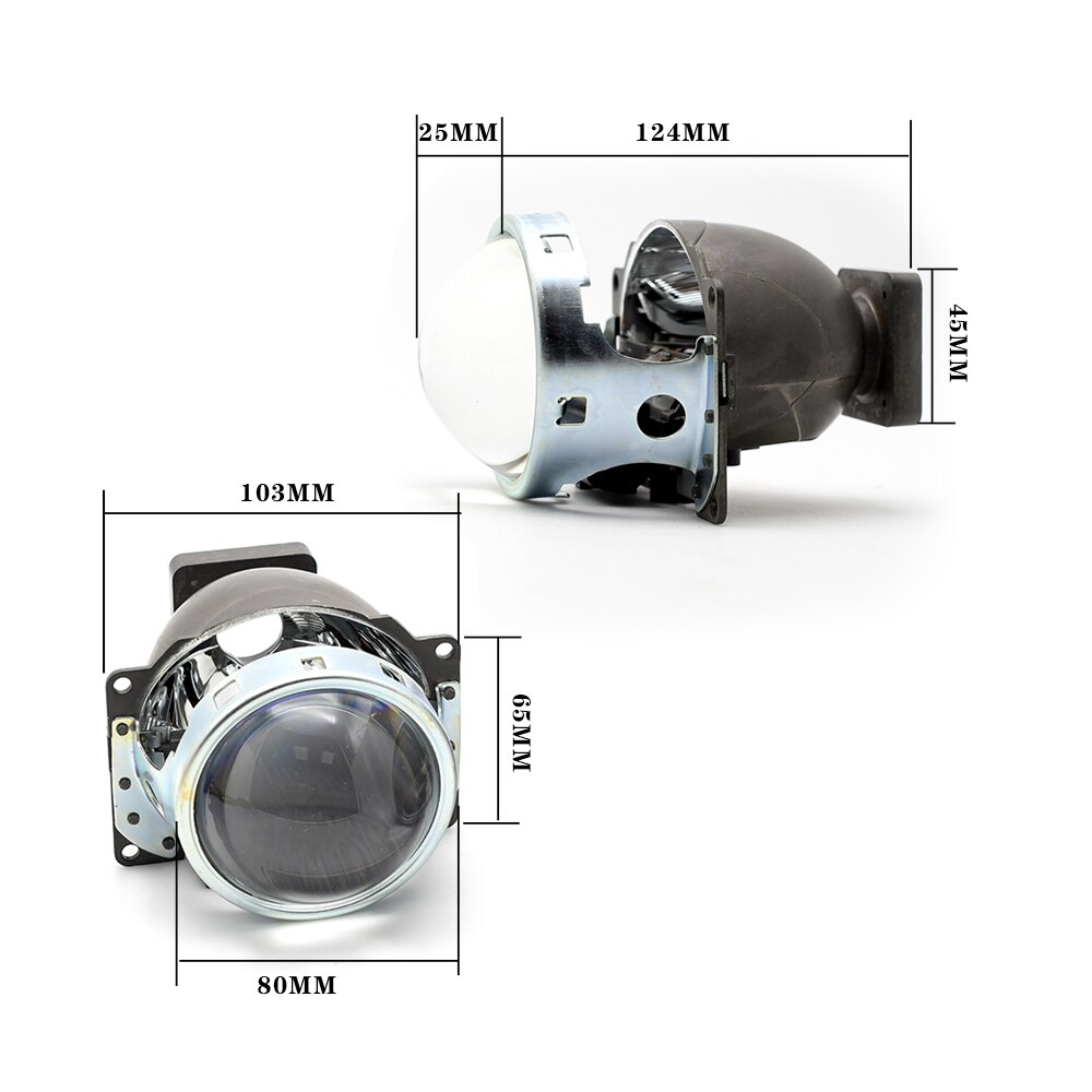 3.0 tums bi xenon -projektorlins lhd för bilstrålkastare 3.0 koito  q5 35w kan användas med  d1s d2s d2h d3s d4s superljusa xenon -kit