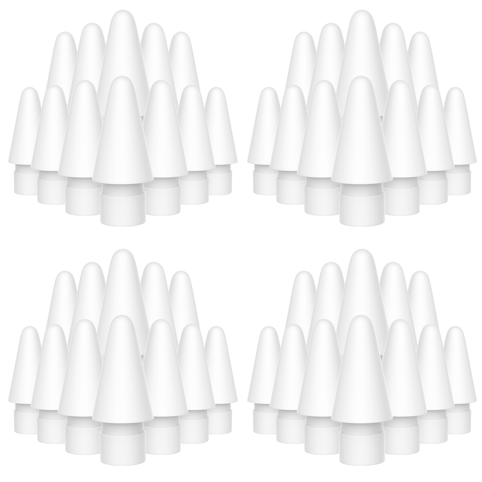 Vervanging Tips Compatibel Voor Apple Potlood 2 Gen Ipad Pro Potlood-Ipencil Nib Voor Ipad Potlood 1 St/potlood 2 Gen Wit 4 Pack: 48 Pcs