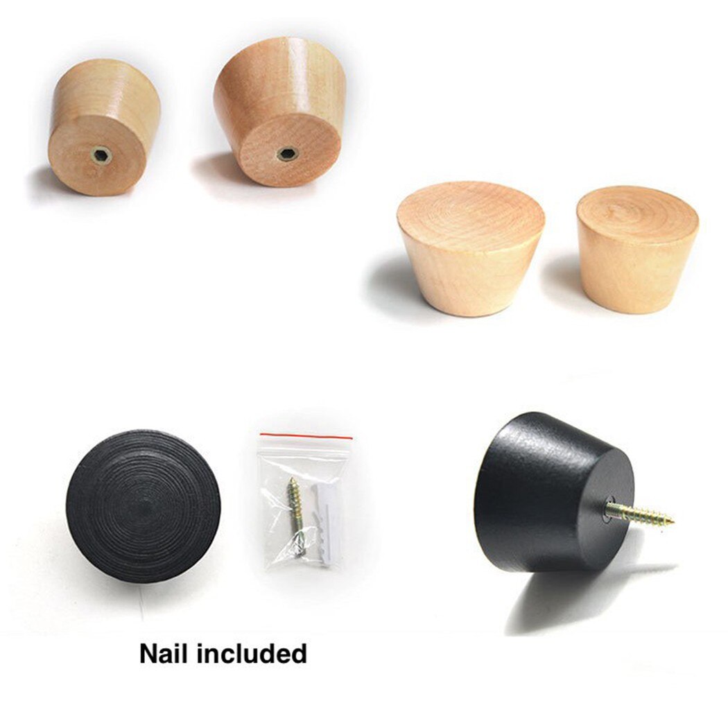 Colgador redondo de madera Natural para ropa, perchero montado en la pared, soporte decorativo para llaves, sombrero, bufanda, bolso, colgador de almacenamiento, estante de baño