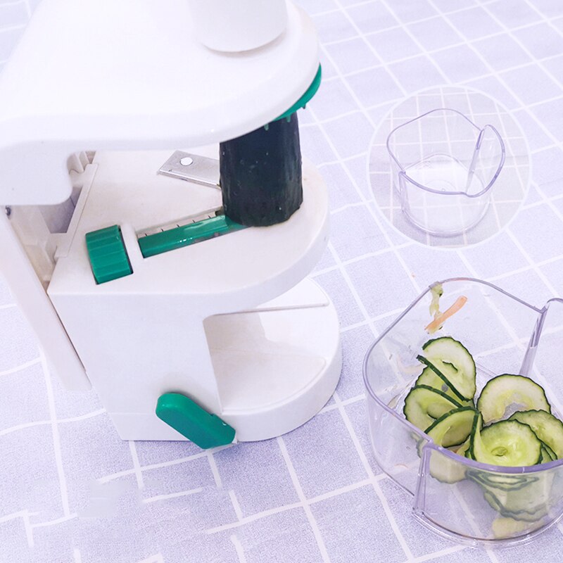 Spiral Vegetable Cutter 4in1 Rotary Blade Cutter Hand Cutter Spiral Grater Vegetable and Fruit Tool Kitchen Tool