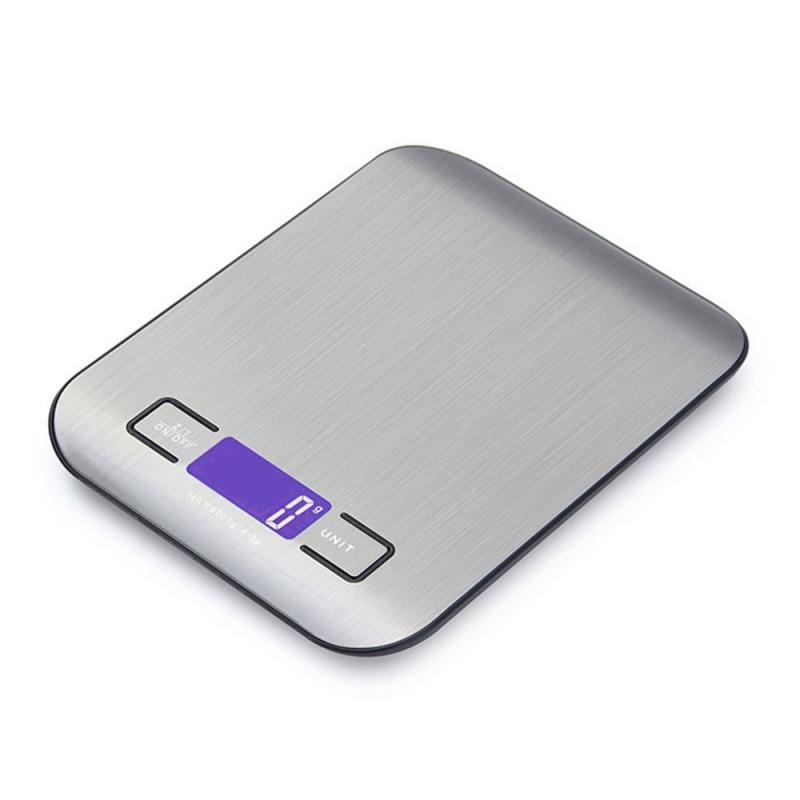 Digital Kitchen Scale Stainless Steel Kitchen Electronic Scales High Accurate Food Baking Weigh Scales with wall hook