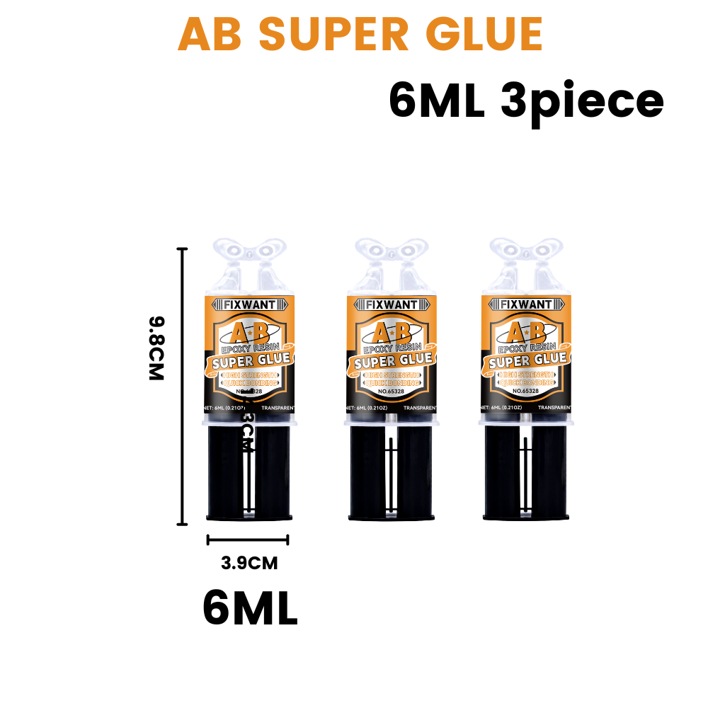 Epoxidharz-AB-Kleber, extrem starker, wasserfester Kleber für Metall, Keramik, Glas – hitze- und chemikalienbeständig für robuste Reparaturen: Transparent