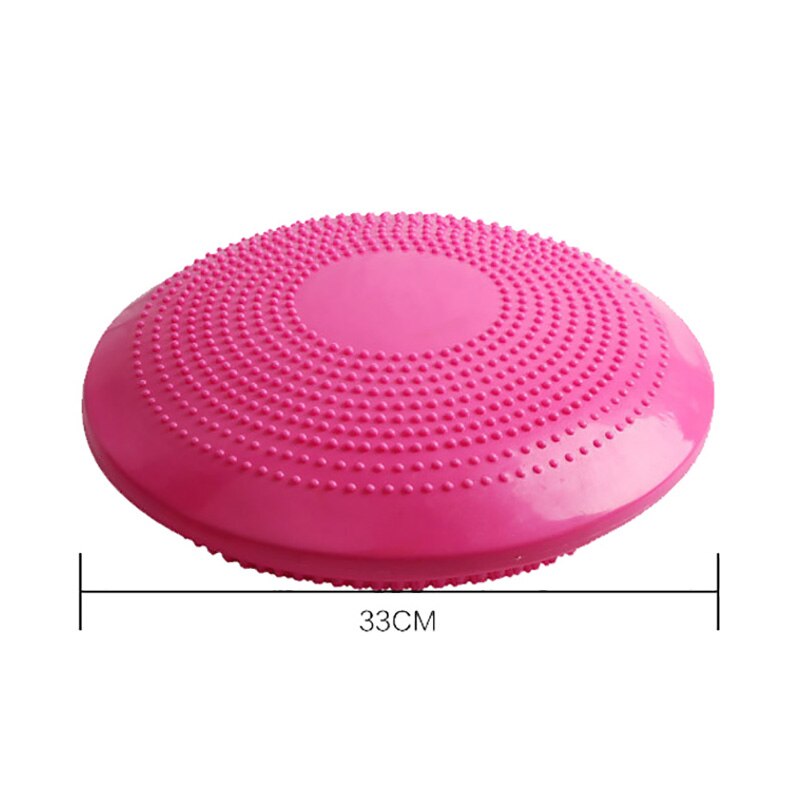 Anti-riot Yoga Balance Ball Fitness Massage Pad Cushion Stability Disc Wobble Ankle Knee Board Mat Excersize Ball X326B