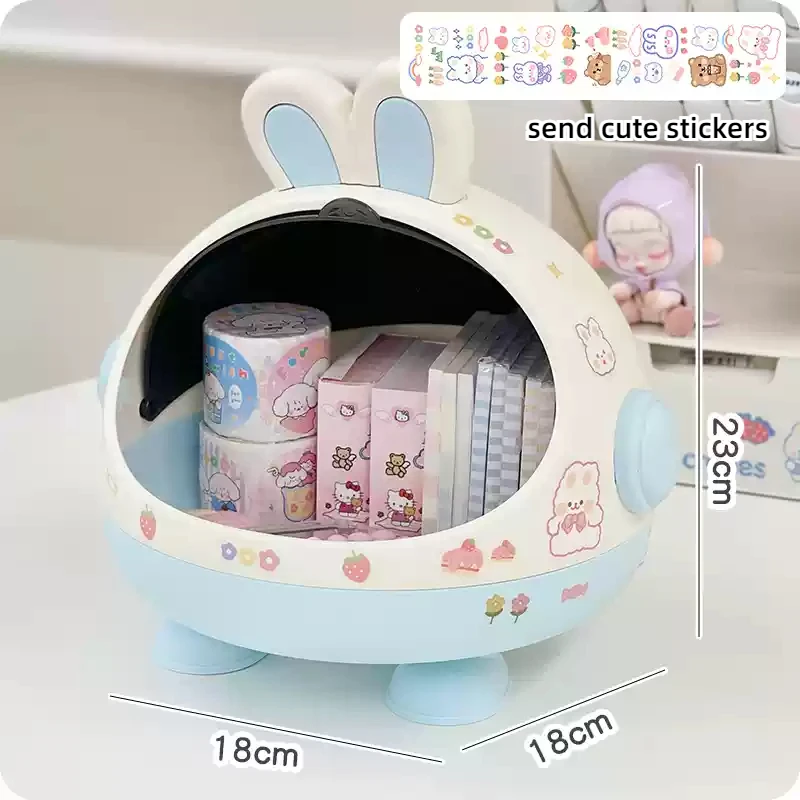 Desktop Rabbit Storage Box Desk Organizer Bin Cute... – Grandado