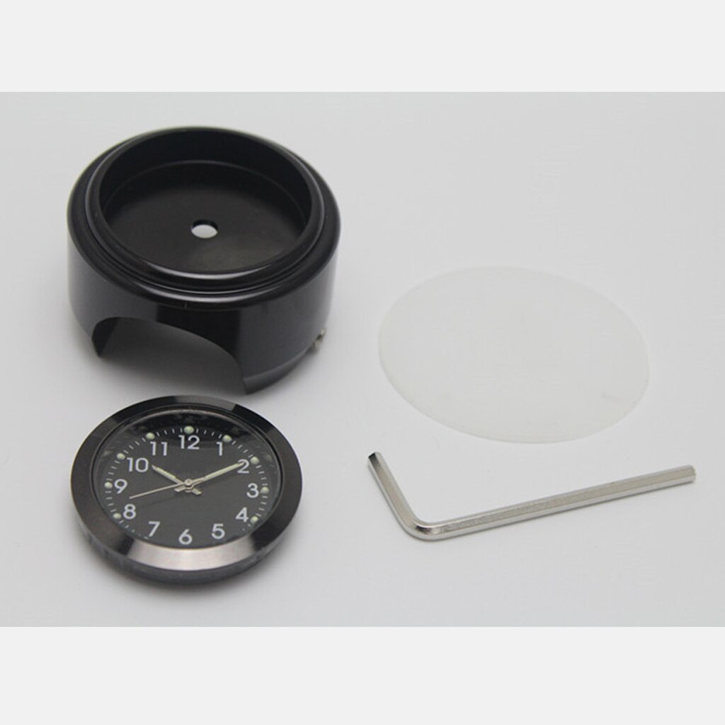 Montre à cadran étanche pour moto | Guidon de moto, 7/8 "1", montage sur une horloge à cadran