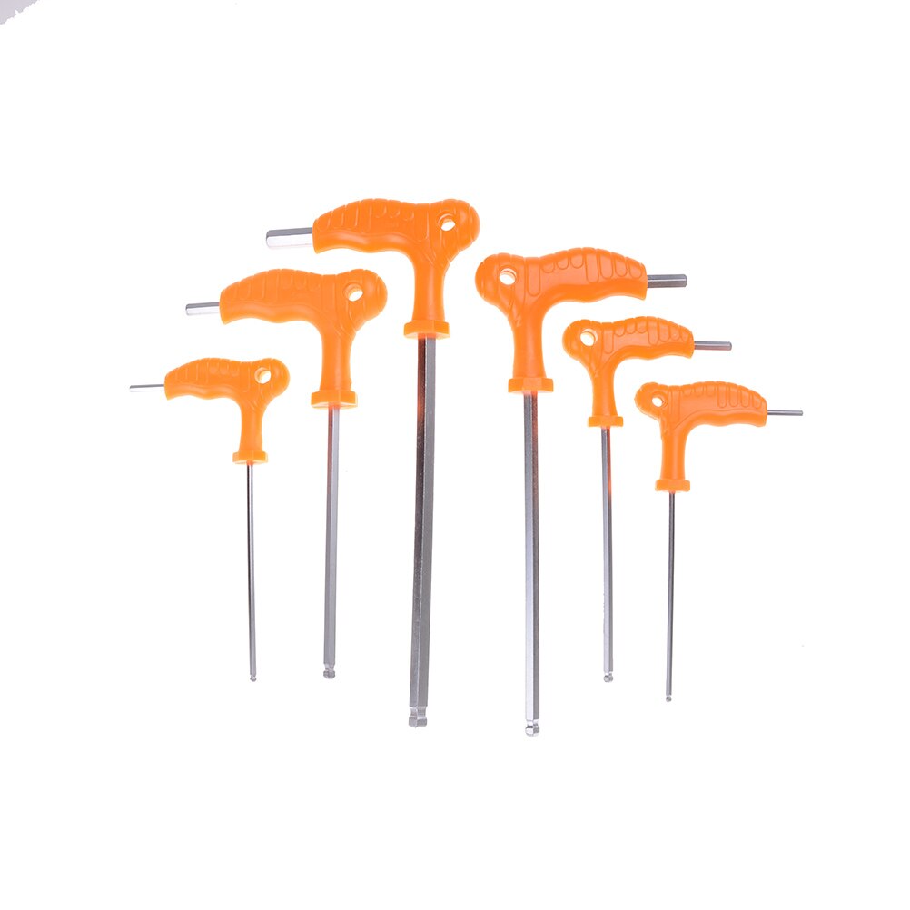 Poignée clé Allen en T 2.5/3/4/5MM, longue portée, poignée en T, tournevis hexagonal, clés Allen pour outils à main