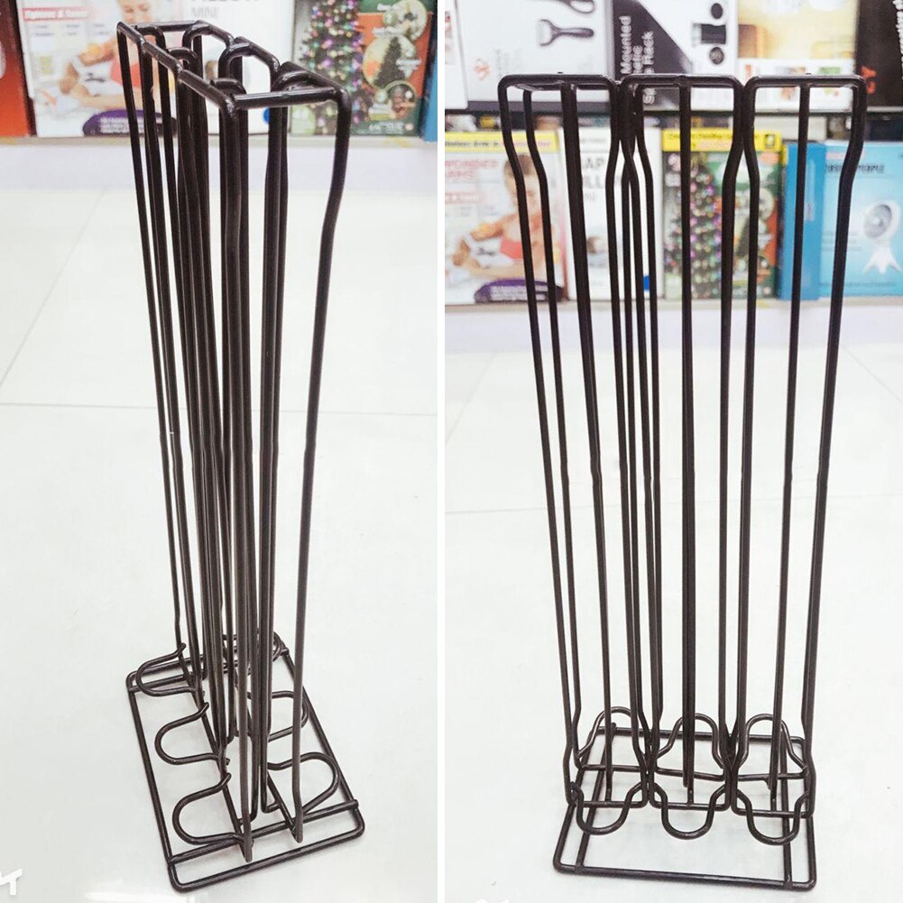 60 Coffee Capsules Storage Rack Organizer Pods Holder Display Stand Dispenser Capsule Storage Durable Iron Space Saving pictures