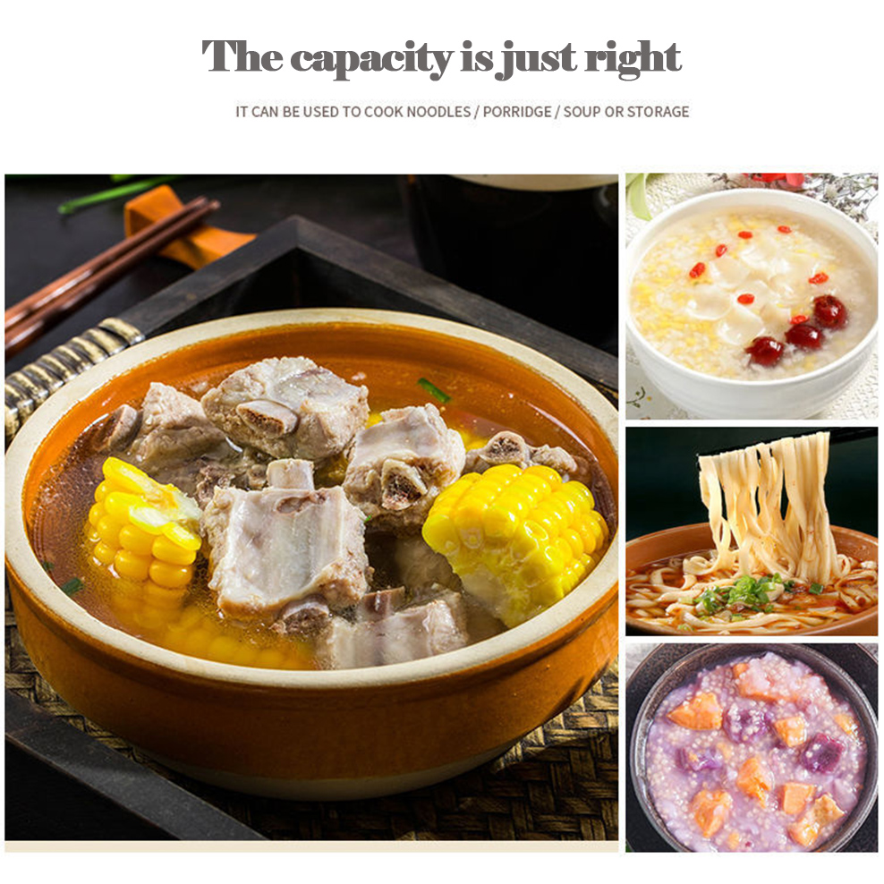 3L Enamel Pot High Style Porcelain Enameled Soup Pot Saucepan For Gas Induction Stewpan Multifunction Cooking Pot For Kitchen