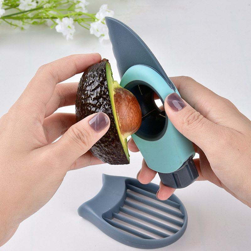 Multifunctionele 3-In-1 Avocado Slicer Peeler Cutter Gereedschap Plastic Mes Avocado Corer Groente Gereedschap Keuken accessoires U3