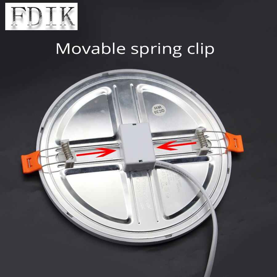 DINGDIAN LED Panel Lights Ultra thin Recessed Downlight 6W 8W 15W 20W 220V Square Round Panel lamp Ceiling Lamp White/Warm white
