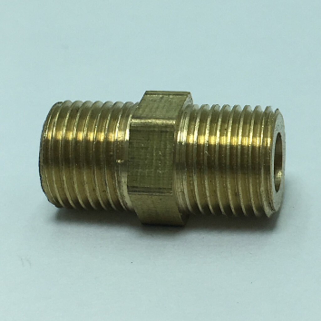 DN6 Male To DN6 Male Thicken Brass Connector Fitting Bushing