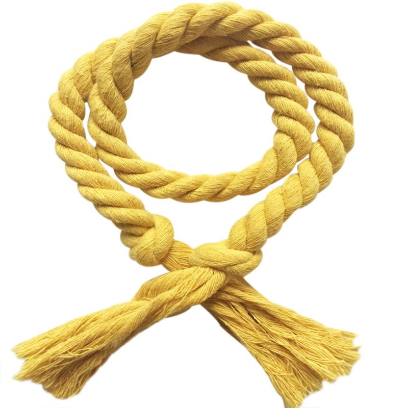 2PCS Handmade Long Cotton Linen Curtain Rope Tie Backs Bandage Home Room Decors