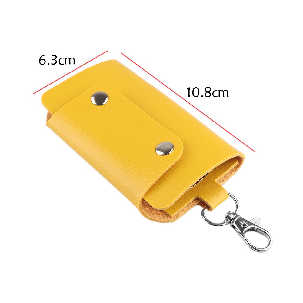 1Stck Heißer PU Leder Halfter Auto Halfter Keychain Abdeckung Schlüssel Ring Fass fallen Tasche Bunte Schmuck zubehör