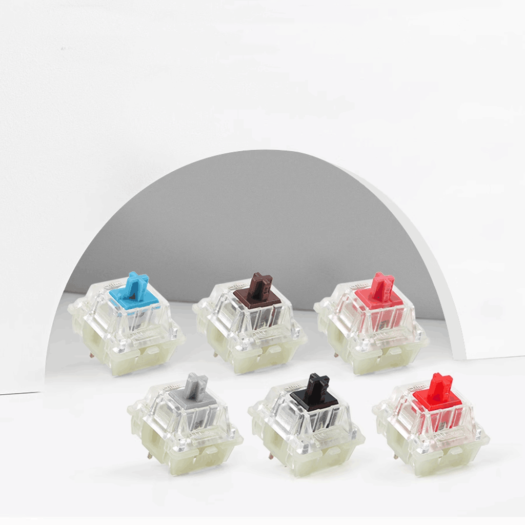 Original a estrenar Cherry MX interruptores de teclado mecánico plata rojo negro azul marrón lineal táctil cereza claro SMD RGB interruptor