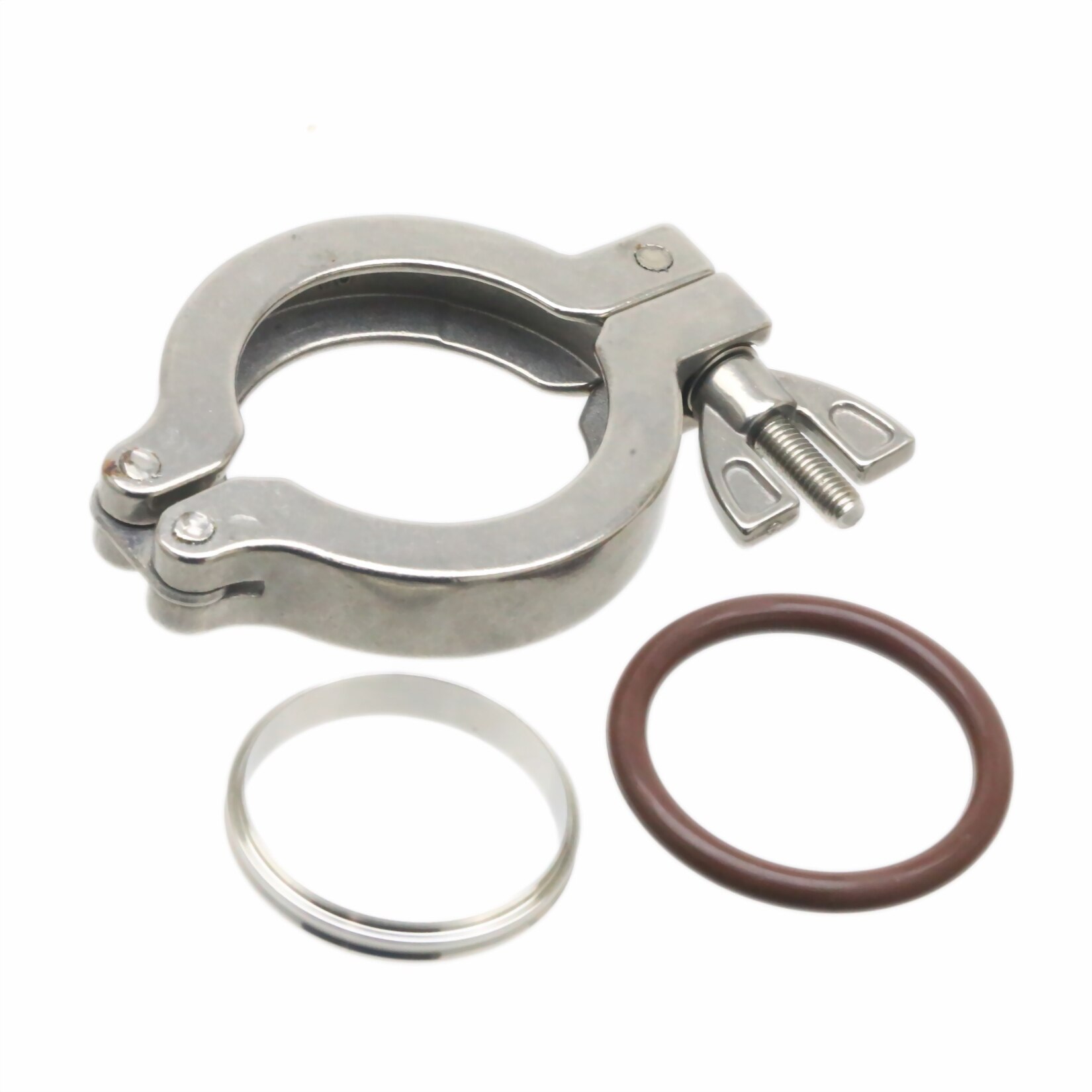 ISO-KF40 NW/KF-40 Vacuum Flange Fitting Hinge Nut Clamps Stainless Steel 304 + Centering Ring SS304 + FKM O-Ring