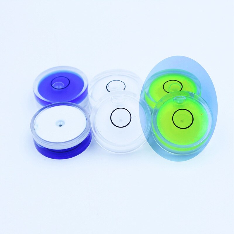 Circular Bubble Level Round Plastic Spirit Level Horizontal Measuring Instruments Parts 25*10mm