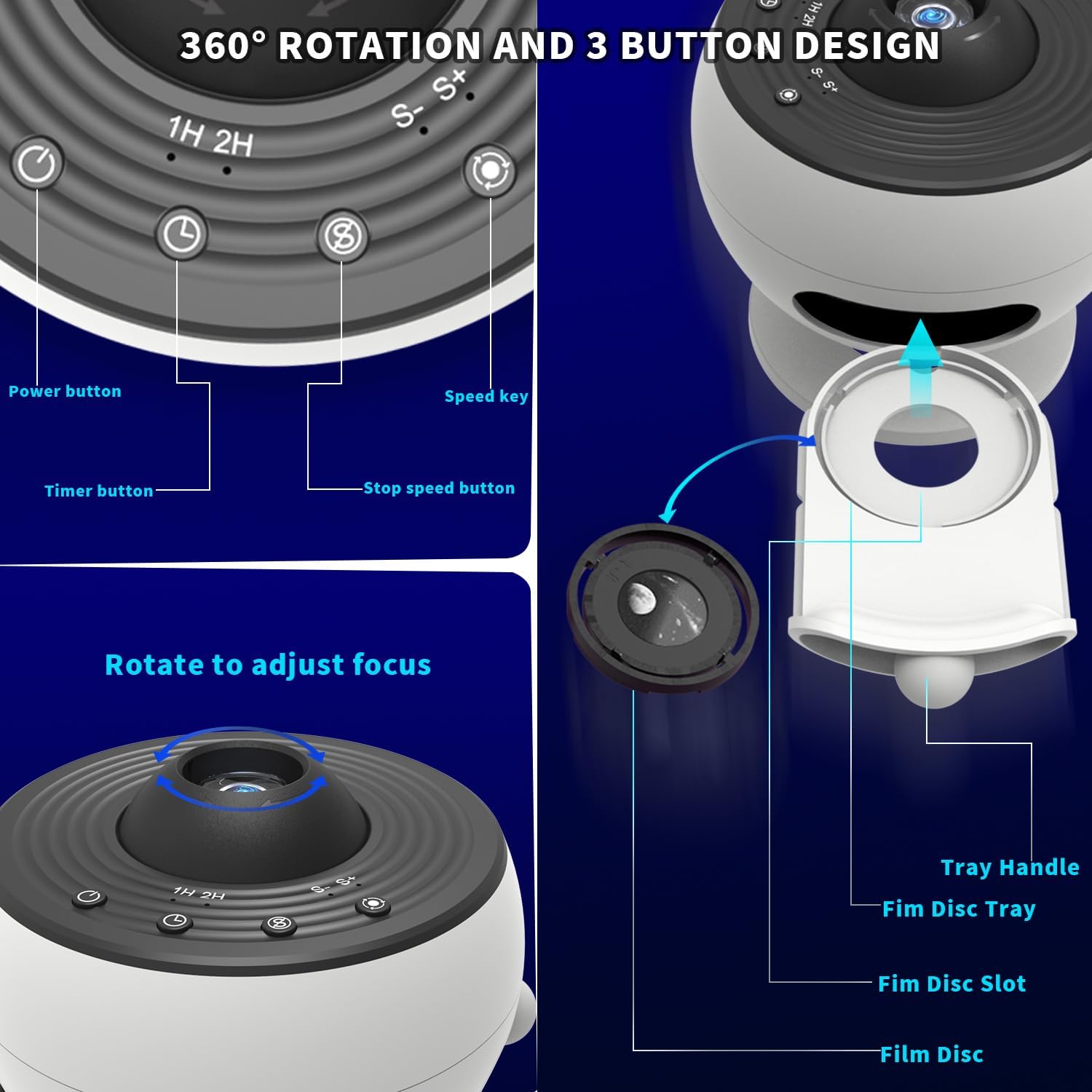 Bedroom Galaxy Projector Pro, Home Planetarium Projector Lamp Star Projector Pro Kids Adult Room Decoration with Timer Bluetooth