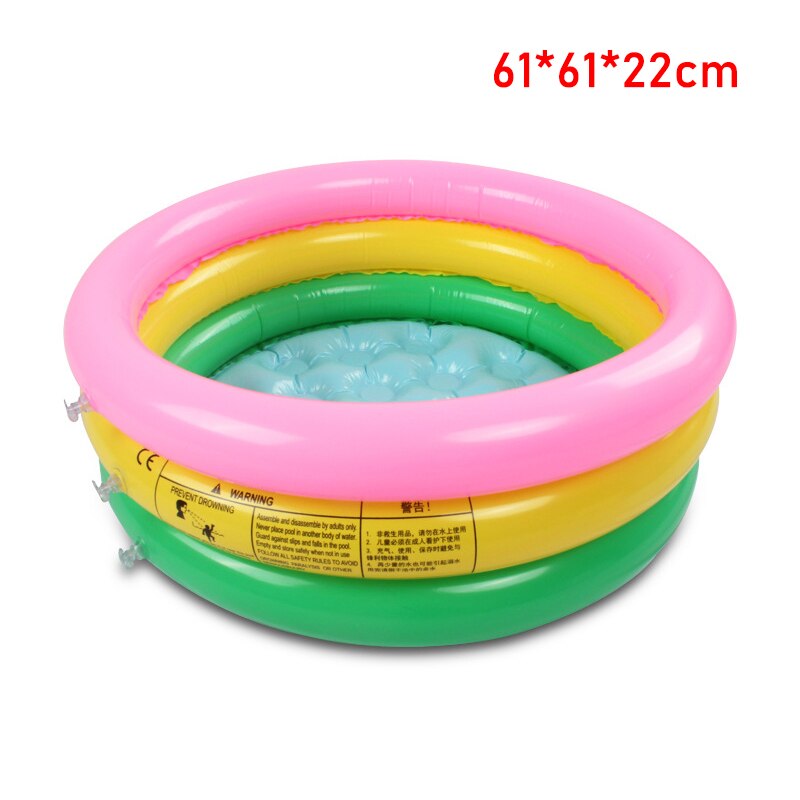 Inflatable Rainbow Swimming Pool Round Thickened Inflatable Swimming Pool for Children Kids Water Playing NOV99