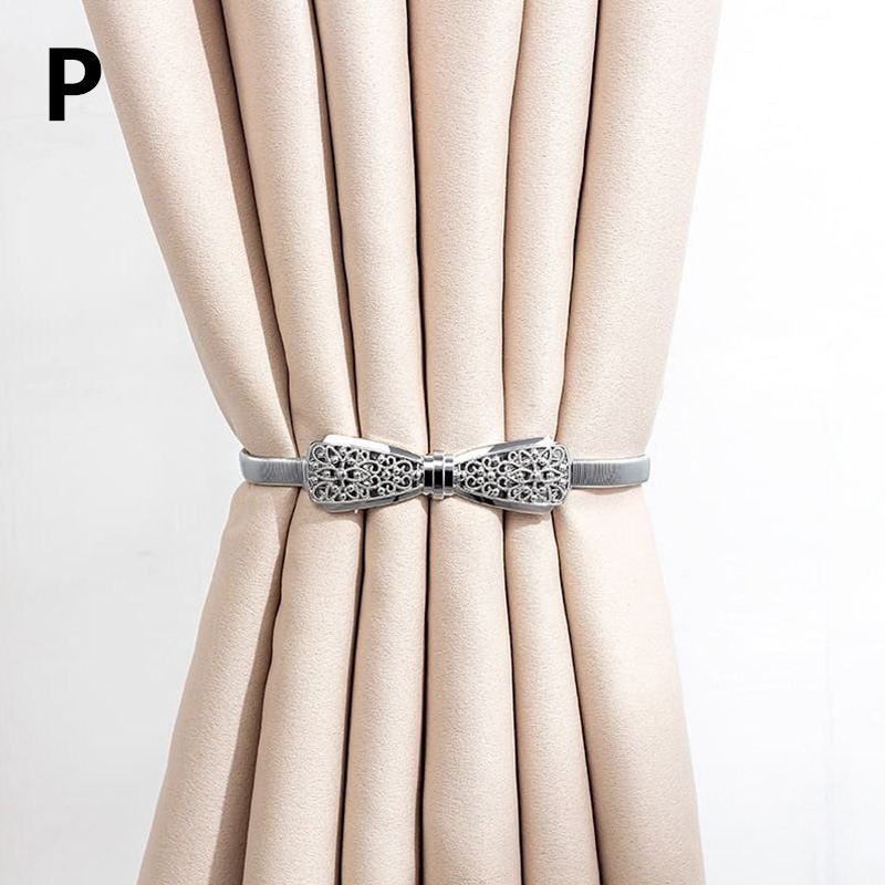 Kreative Vorhang Strap Tie Elch Form Aluminium Legierung Metall Vorhang Riemen Gold Siliver Vorhang Schnallen Für Home Vorhang Clip Acces: P
