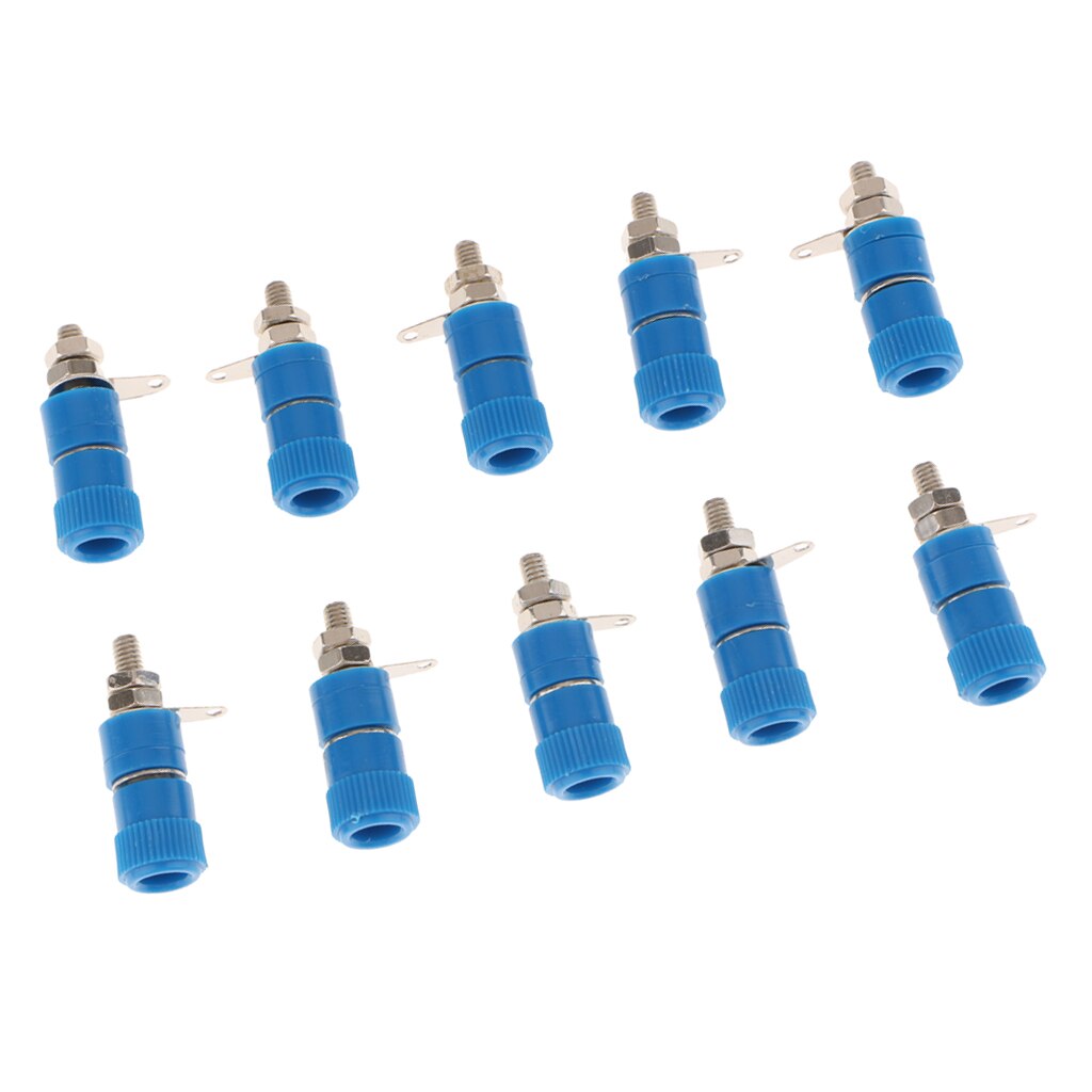 10 pieces 4mm Banana Plug Socket Jack Banana Binding Post Connector Terminal Amplifier Terminal Connector Binding Post Plug