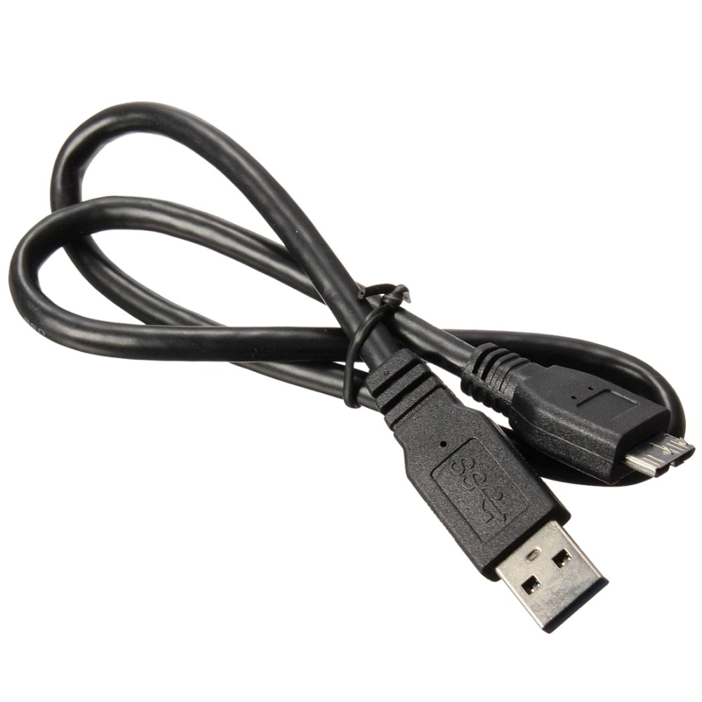 USB 3.0 Male A to Micro-B Male Data cable for external HDD Hard Drive HDD cable Black