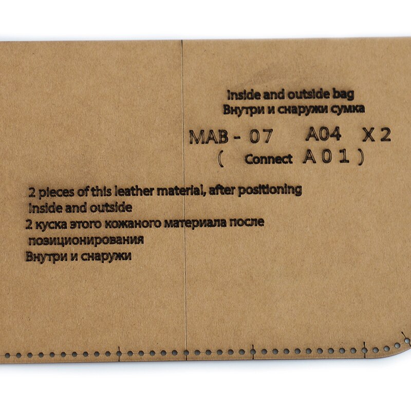 Plantilla de plantilla de Papel Kraft para manualidades, Mini mochila informal de cuero hecho a mano, edición escolar, patrón de bolsa, 1 Juego