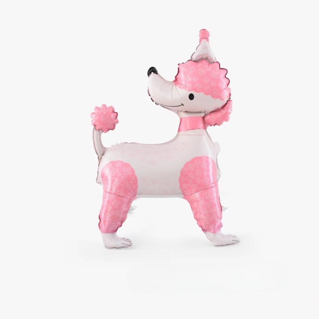 kreskówka zwierzę pies Labrador pudel jamnik aluminium film balon dla dzieci Dekoracja urodzinowa niemowlę prysznic Globos: szmaragd