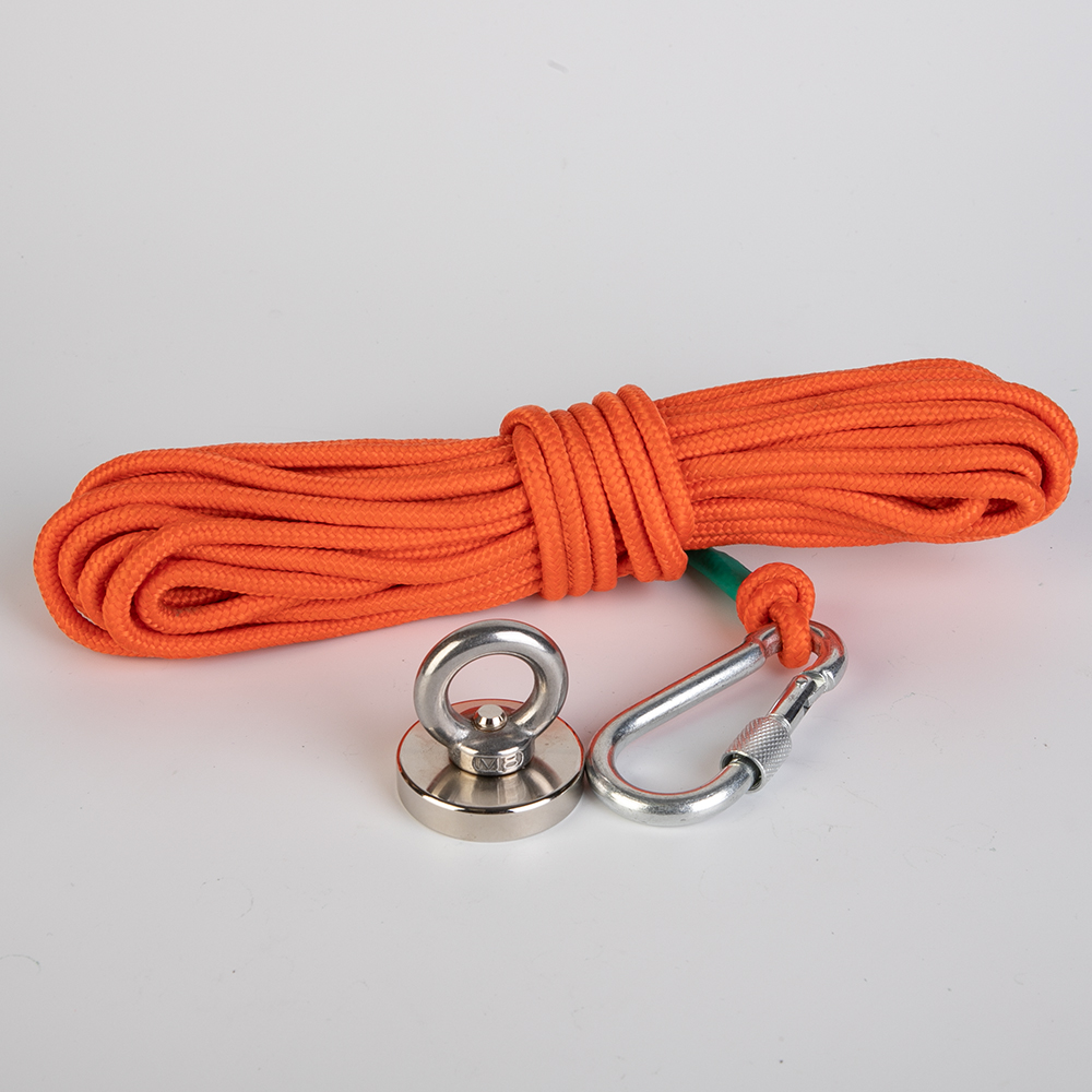 10 meters long Fishing Magnets Rope Suitable for Deep Sea Salvage Strong Search Magnets Fishing Pot Fishing Magnets 10KG -150KG