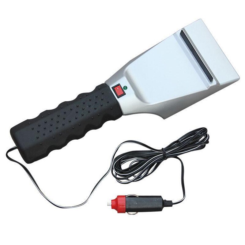 12V elektryczna podgrzewana skrobaczka robić szyb samochodowych usuwanie śniegu łopata przednia szyba odszranianie czyste narzędzia robić akcesoriów samochodowych: Default Title
