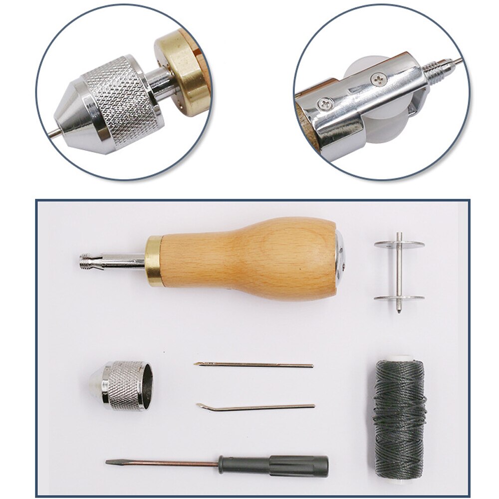 Hand Sewing Machine Waxed Thread Leather For Leather Craft Edge Stitching Belt Strips Shoemaker Tools DIY Leather Sewing Tool